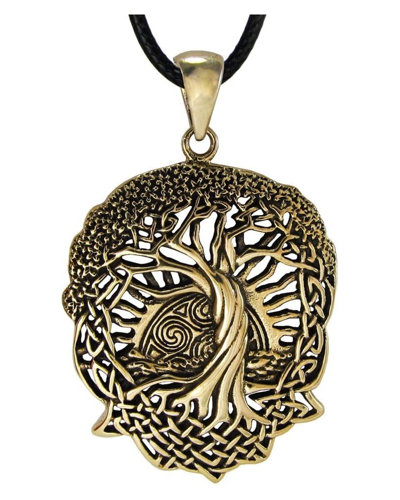 Bronze Celtic Knot World Tree of Life Pendant Necklace with Rising Sun $14.24 Pendants