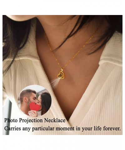 Custom Necklaces with Picture inside,Personalized Necklace for Women,Projection Necklace,Customized Picture Necklace,Customiz...