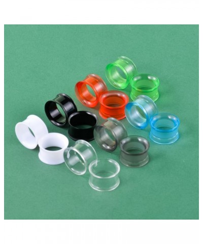 Acrylic Ear Gauges Color Ear Tunnels Stretching Kit Plugs Expander Mix Set 5/8"(16mm) Style 5 $11.18 Body Jewelry