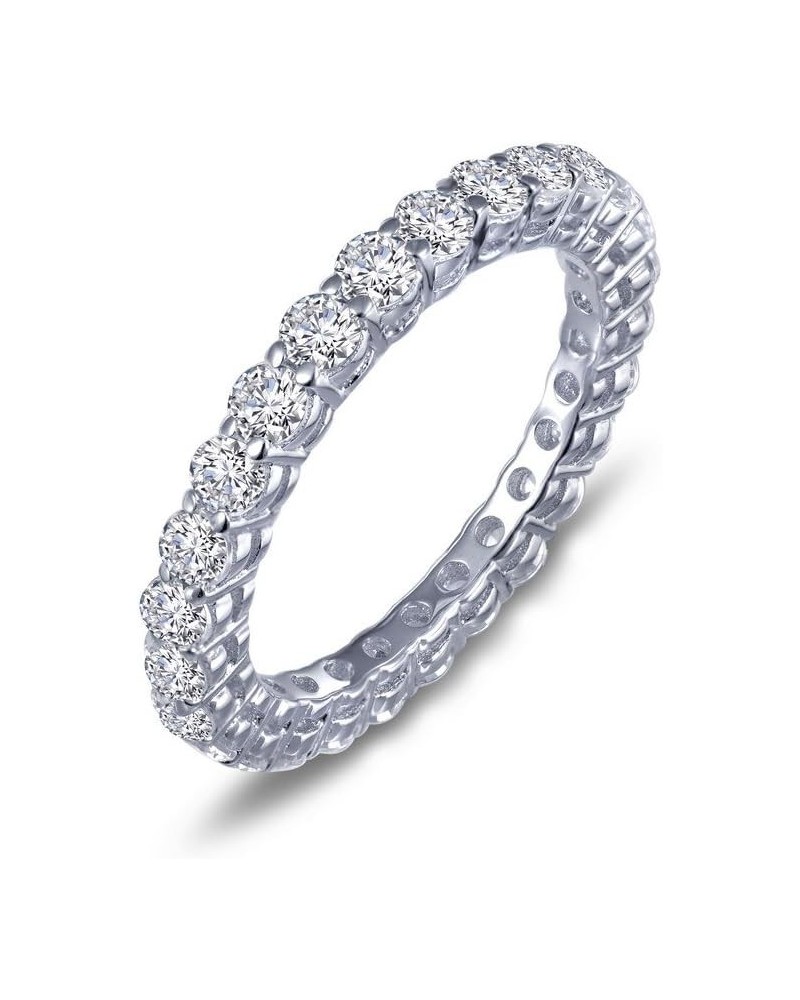 Classic Sterling Silver Platinum Plated Lassire Simulated Diamond Ring (1.35 CTTW) $46.50 Bracelets