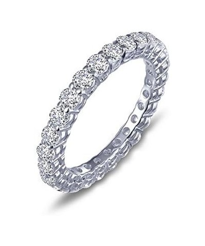 Classic Sterling Silver Platinum Plated Lassire Simulated Diamond Ring (1.35 CTTW) $46.50 Bracelets