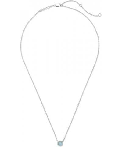 Davie Pendant Necklace in Sterling Silver, Fine Jewelry for Women STERLING SILVER AQUAMARINE $40.00 Necklaces