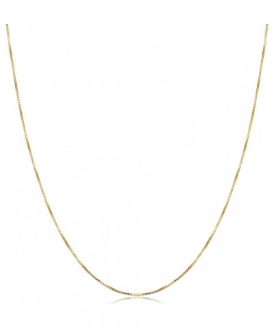 14k Yellow Gold 0.5 mm Venetian Box Pendant Chain Necklace for Women (16, 18, 20 or 24 inch) 24.0 Inches $43.20 Necklaces