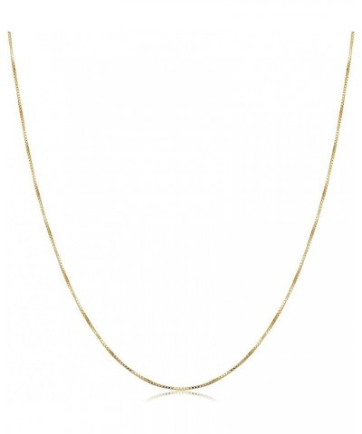 14k Yellow Gold 0.5 mm Venetian Box Pendant Chain Necklace for Women (16, 18, 20 or 24 inch) 24.0 Inches $43.20 Necklaces