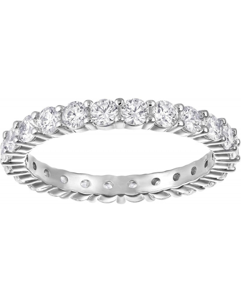 Crystal Extra-Large Vittore Round Ring, Rhodium-Plated - Size 7 $48.30 Rings