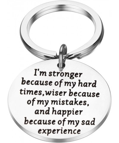 Divorce Gift Cancer Awareness I'm Stronger Because of My Hard Time Strength Jewelry Silver $10.27 Pendants