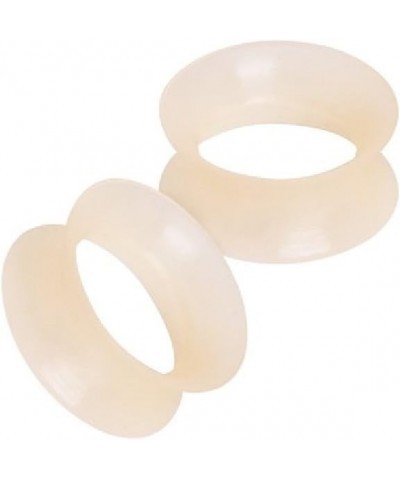 Ultra Thin Silicone Double Flared Flesh Tone Tunnel Plugs, Sold as a Pair 3mm (8GA) $9.94 Body Jewelry