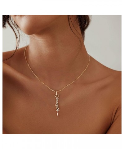 Cross Necklaces for Teen Girls, 18K Gold Plated Brass Dainty Necklace Gold Cross Pendant Necklace Simple Cute Necklaces for W...