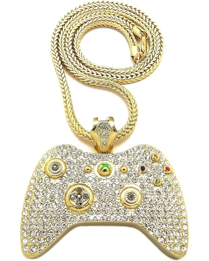 Game Controller Pendant with Franco Necklace GOLD COLOR 24 FRANCO $25.64 Necklaces