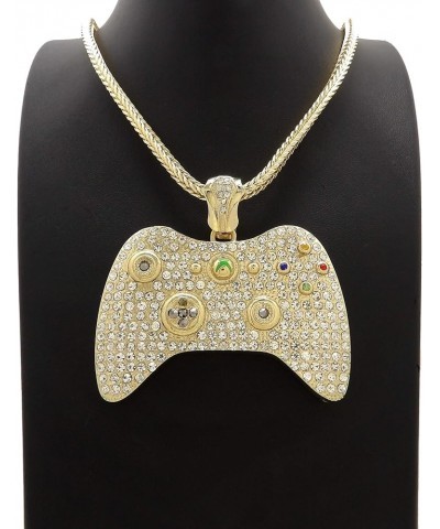 Game Controller Pendant with Franco Necklace GOLD COLOR 24 FRANCO $25.64 Necklaces