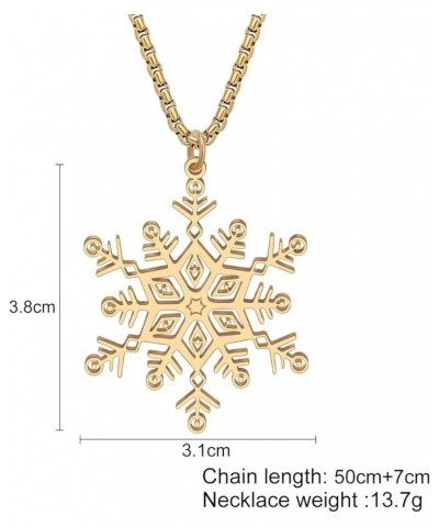 18K Gold Silver Plated Stainless Steel Cute Christmas Necklace for Women Girls Costume Pendant Jewelry Gifts for Holiday Part...