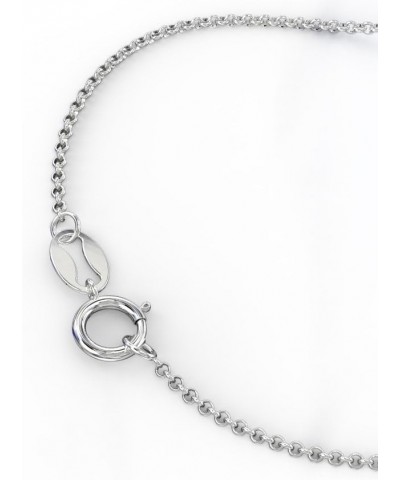 10K Heart Name Necklace by JEWLR 16.0 Inches White Gold $57.09 Necklaces