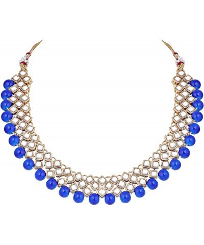 Indian Traditional Jewellry Set For Women Blue $13.99 Jewelry Sets