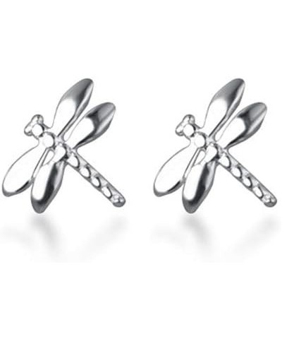 Dainty Dragonfly Tiny Stud Earrings S925 Sterling Silver for Women Girls Minimalist Cute Insect Small Cartilage Earring Studs...