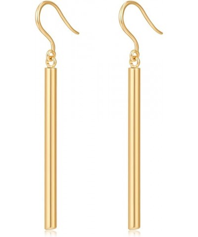 Long Metal Bar Dangle Drop Earrings for Women Minimalist Long Thin Earrings Geometric Jewelry Gifts Gold Black Silver Gold Ba...