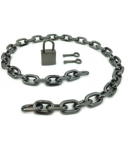 Padlock Chain Necklace Collar Choker with Two Keys and Box for Women, Men and Pet 22 Inches I $11.75 Necklaces