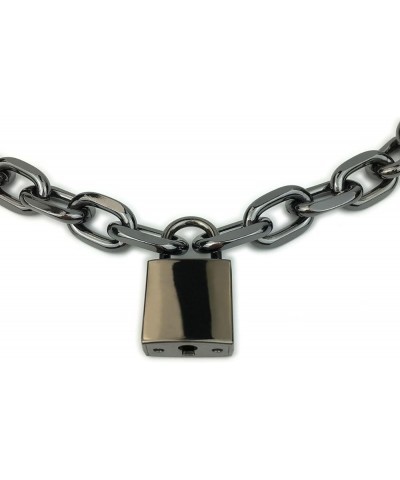 Padlock Chain Necklace Collar Choker with Two Keys and Box for Women, Men and Pet 22 Inches I $11.75 Necklaces