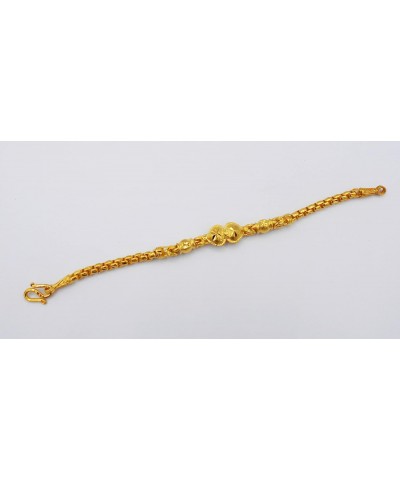 Gold Bangle 24k Gold Plated Thai Baht Yellow Gold GP Filled Bracelet 7 Inch Jewelry Women $23.91 Bracelets