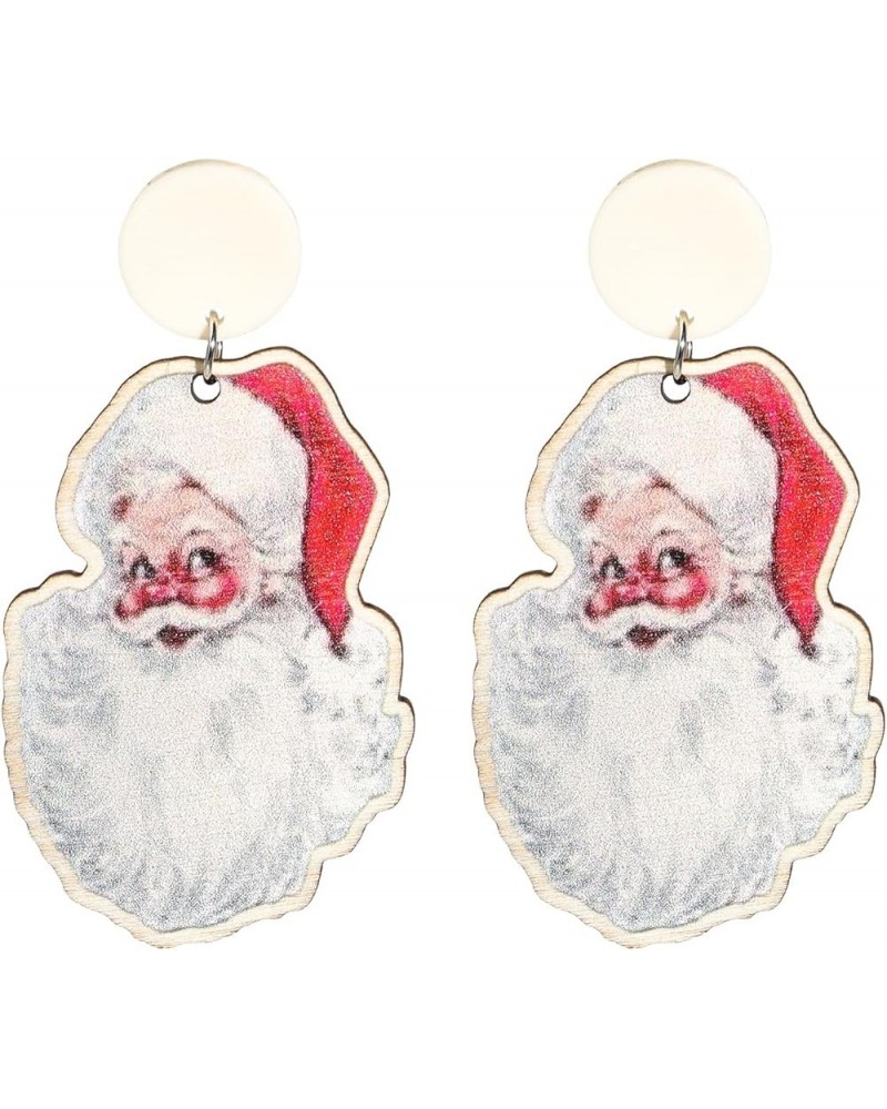 Vintage Christmas Santa Dangle Earrings Funny Cute Gingerbread Man Elf Fawn Charm Earrings Acrylic Resin Fashion Jewelry Holi...