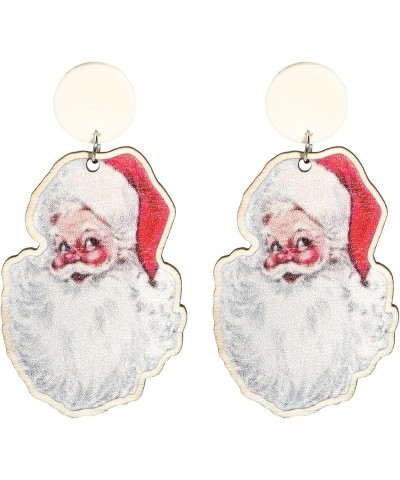 Vintage Christmas Santa Dangle Earrings Funny Cute Gingerbread Man Elf Fawn Charm Earrings Acrylic Resin Fashion Jewelry Holi...