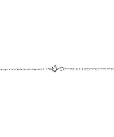 10k White Gold Delicate Lightweigtht Thin Rope Chain Necklace For Women (14, 16, 18, 20, 24 or 30 inch - 0.7 mm) 20 inch $20....