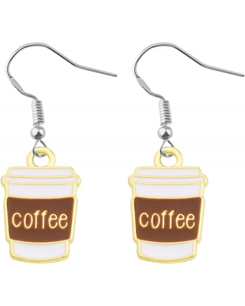 Coffee Earrings Dangle Coffee Gifts for Coffee Lovers Coffee Cup Earrings Jewelry Coffee Earrings $9.85 Earrings