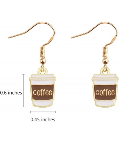 Coffee Earrings Dangle Coffee Gifts for Coffee Lovers Coffee Cup Earrings Jewelry Coffee Earrings $9.85 Earrings