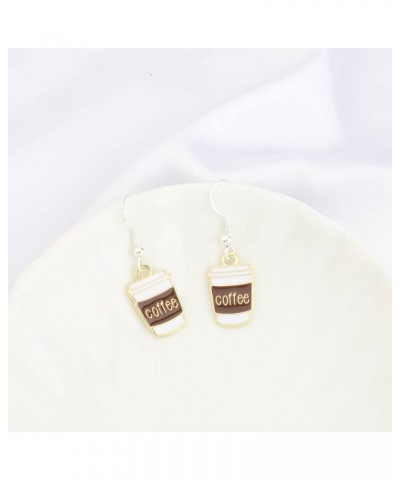 Coffee Earrings Dangle Coffee Gifts for Coffee Lovers Coffee Cup Earrings Jewelry Coffee Earrings $9.85 Earrings