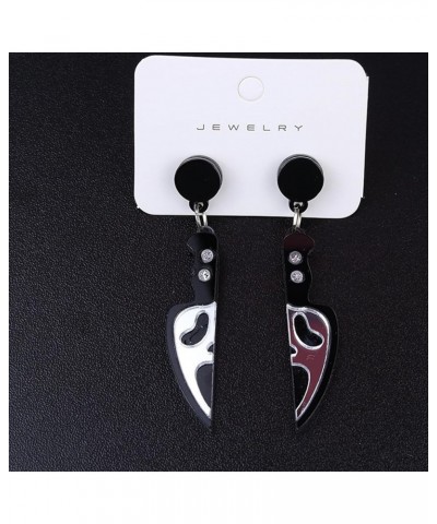 Halloween Earrings Horror Skull Knife Dangle Drop Earrings Gothic Earring Dagger Earrings Halloween Jewelry Gifts for Women k...