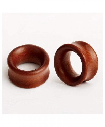 8PCS Large Double Flared Brown Black Organic Wood Saddle Plugs Flesh Tunnels Stretching Punk Piercings Expanders Ear Gauges S...