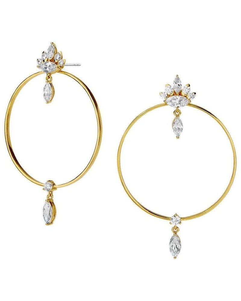 Tango Frontal Hoop Earrings - Trendy Small Hoop Earrings For Women, Perfect for Everyday Styling with Rhodium and Gold Earrin...