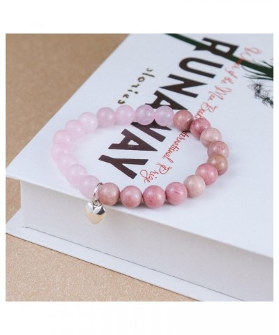 Natural Stone Amethyst Healing Crystal Anti-Anxiety Bead Bracelet Life is Tough But So are You With Meanningful Card Inspirat...