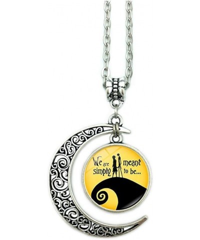 Jack and Sally Nightmare Moon Pendant Necklace, Earrings, Bracelet, Charms Gift C $7.66 Jewelry Sets