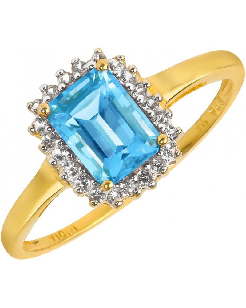 1.22 ct. t.w. Swiss Blue Topaz 10kt Yellow Gold Engagement Ring $53.75 Rings