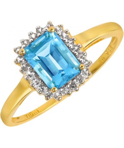 1.22 ct. t.w. Swiss Blue Topaz 10kt Yellow Gold Engagement Ring $53.75 Rings