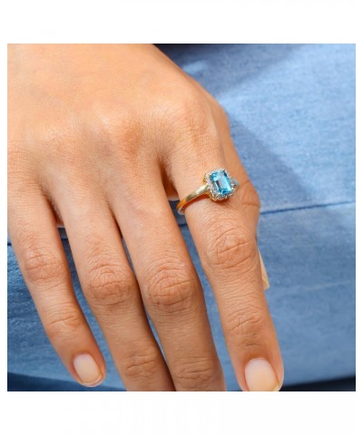 1.22 ct. t.w. Swiss Blue Topaz 10kt Yellow Gold Engagement Ring $53.75 Rings