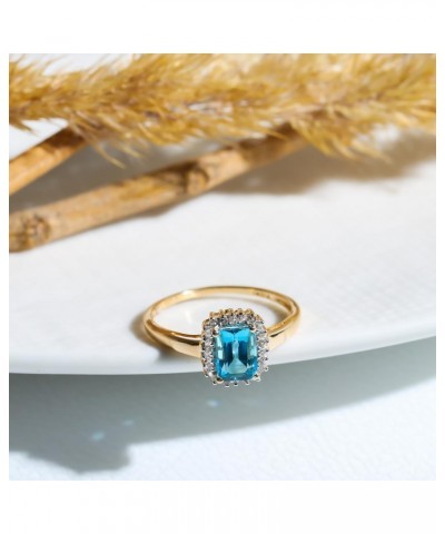 1.22 ct. t.w. Swiss Blue Topaz 10kt Yellow Gold Engagement Ring $53.75 Rings