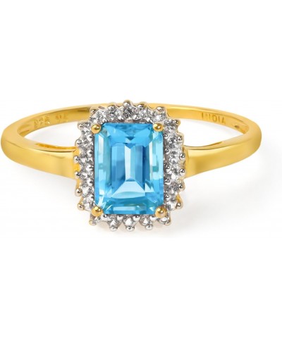 1.22 ct. t.w. Swiss Blue Topaz 10kt Yellow Gold Engagement Ring $53.75 Rings