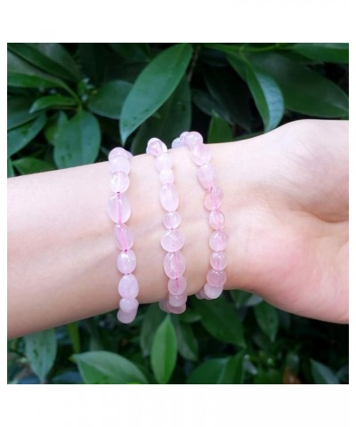 1pc Natural Stretch Gemstone Bracelet 5mm-8mm Free Form Bead 7 Inch 7.5 Inch Healing Crystal Engergy Quartz Chakras Jewelry W...