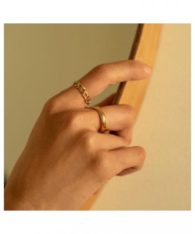 3PCS Gold Stacking Rings Set for Women 14K Gold Plated Stackable Rings Simple Midi Thumb Finger Ring Size 5/6/7/8/9/10 Jewelr...