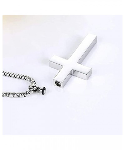 Personalized Engraved CREMATION CROSS URN Necklace Ashes Jewelry Urns Waterproof Pendant Stainless Steel Memorial Ashes Keeps...