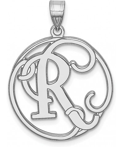 925 Sterling Silver Dainty Letter R Initial Name Monogram Necklace Charm Pendant Fine Jewelry For Women Gifts For Her $47.15 ...