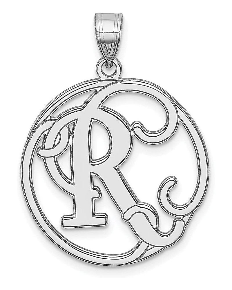 925 Sterling Silver Dainty Letter R Initial Name Monogram Necklace Charm Pendant Fine Jewelry For Women Gifts For Her $47.15 ...