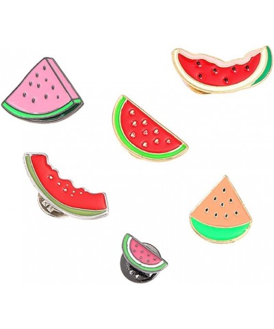 Cute Enamel Lapel Pins Sets Cartoon Fruit Foods Brooches Pin Badges for Clothes Bags Backpacks Watermelon Set $10.05 Brooches...