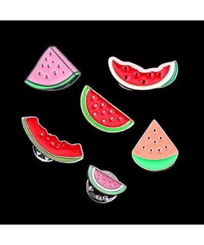 Cute Enamel Lapel Pins Sets Cartoon Fruit Foods Brooches Pin Badges for Clothes Bags Backpacks Watermelon Set $10.05 Brooches...