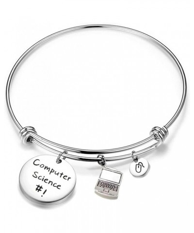 Computer Science Bracelet Laptop Mouse Charm Bangle Bracelet Computer Programmer Jewelry Coding Jewelry Gift for Software Eng...