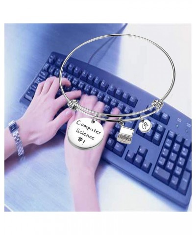 Computer Science Bracelet Laptop Mouse Charm Bangle Bracelet Computer Programmer Jewelry Coding Jewelry Gift for Software Eng...