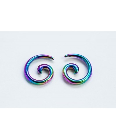 Stainless Steel Spiral Tapers, Sold as a Pair 4mm (6GA) Silver Tone $10.46 Body Jewelry