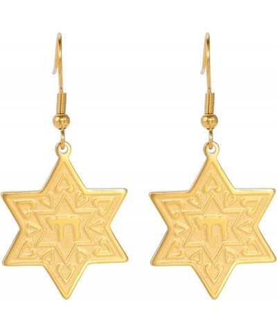 Star of David Cross Earrings for Women Hexagram Stud Earrings Amulet Symbol Jewish Israel Religious David Jewelry Gift Women ...