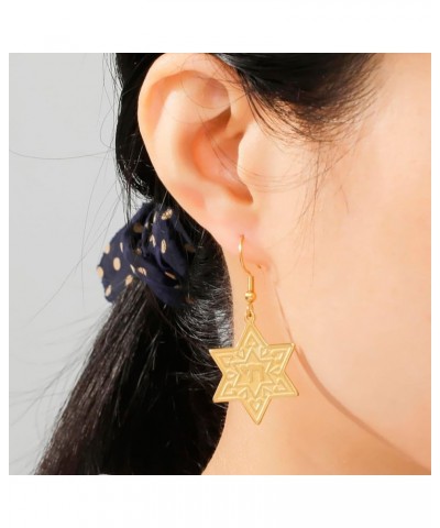 Star of David Cross Earrings for Women Hexagram Stud Earrings Amulet Symbol Jewish Israel Religious David Jewelry Gift Women ...